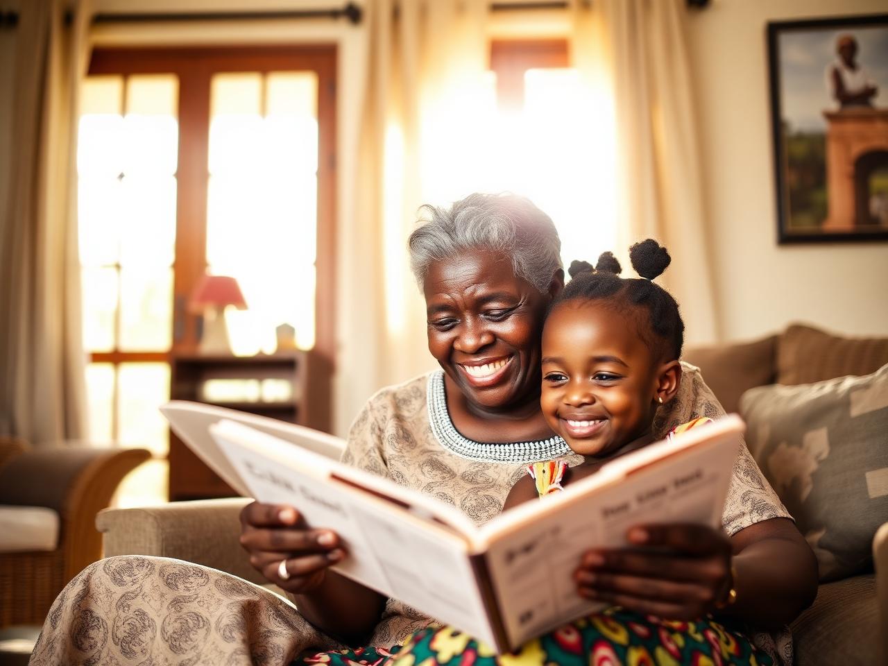 Grandparent teaching a grandchild — Igbo family legacy